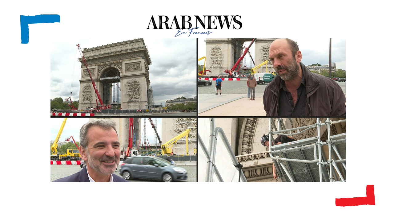 Arc de Triomphe empaqueté: chantier en cours pour l'oeuvre de Christo