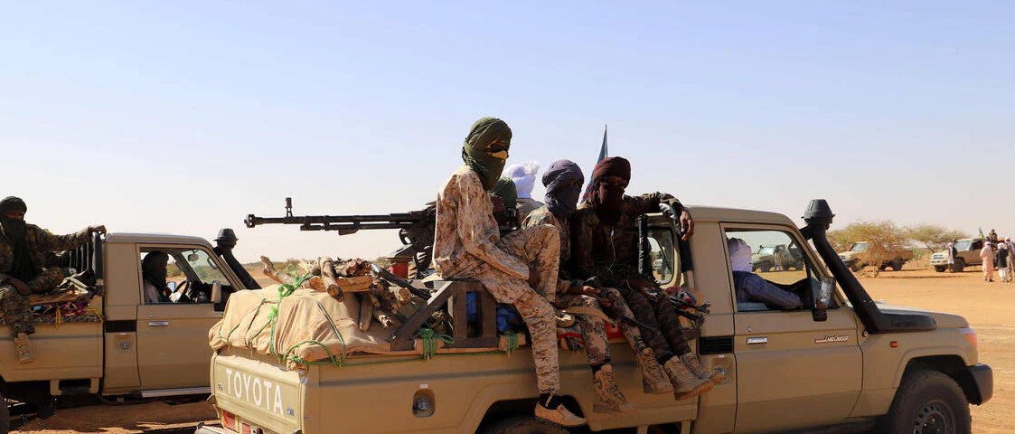 Des combattants jihadistes au Burkina Faso. (Archives AFP)