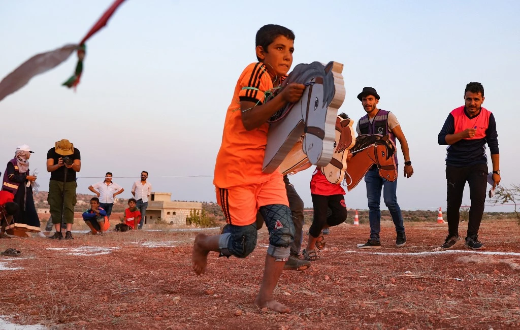 Dans la Syrie en guerre, des «Olympiades des tentes» pour les enfants des camps