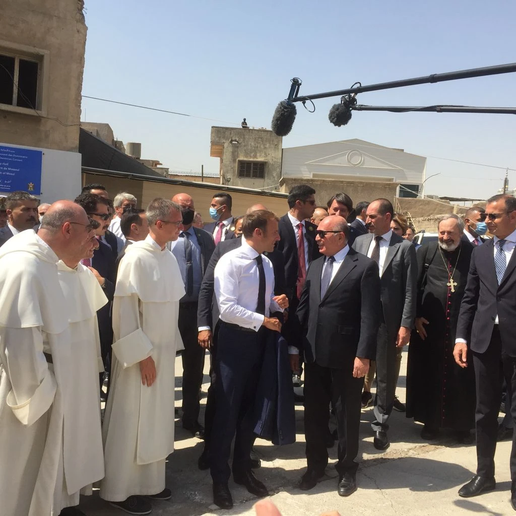 Macron à Mossoul : « Nous maintiendrons notre présence en Irak pour lutter contre le terrorisme »