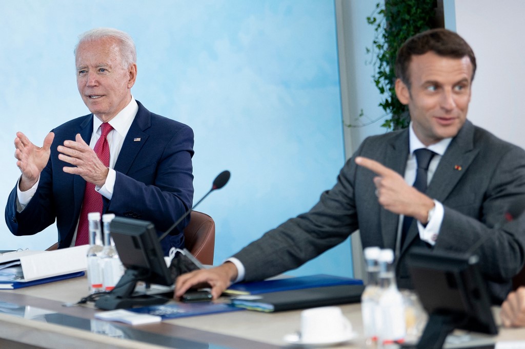 Sous-marins: Macron et Biden promettent de restaurer «la confiance»