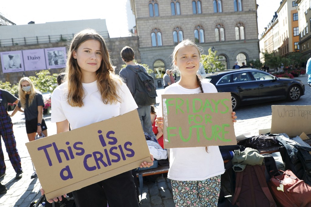 Allemagne: Greta Thunberg prêche pour le climat, les candidats mobilisent avant le scrutin