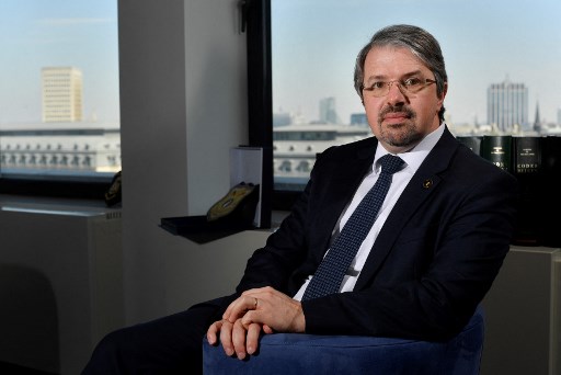 Le procureur fédéral belge Frédéric Van Leeuw à Bruxelles le 27 avril 2021 (Photo, AFP)