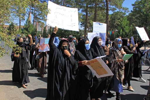 À Hérat, les manifestantes promettent de continuer à battre le pavé jusqu'à ce que leurs revendications soient entendues. (Photo, AFP)