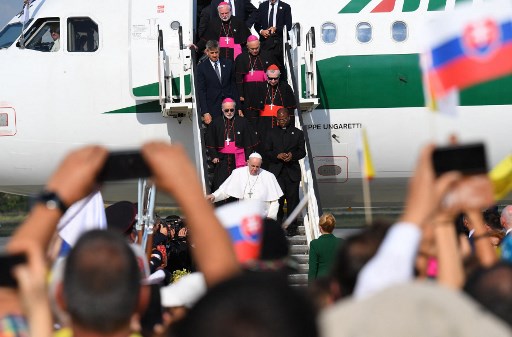 Slovaquie: arrivée du pape François pour une visite de quatre jours