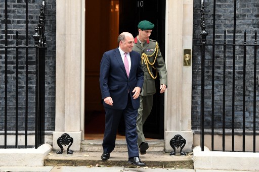 Le ministre de la Défense Ben Wallace quitte le 10 Downing Street, le 15 septembre 2021 (Photo, AFP)