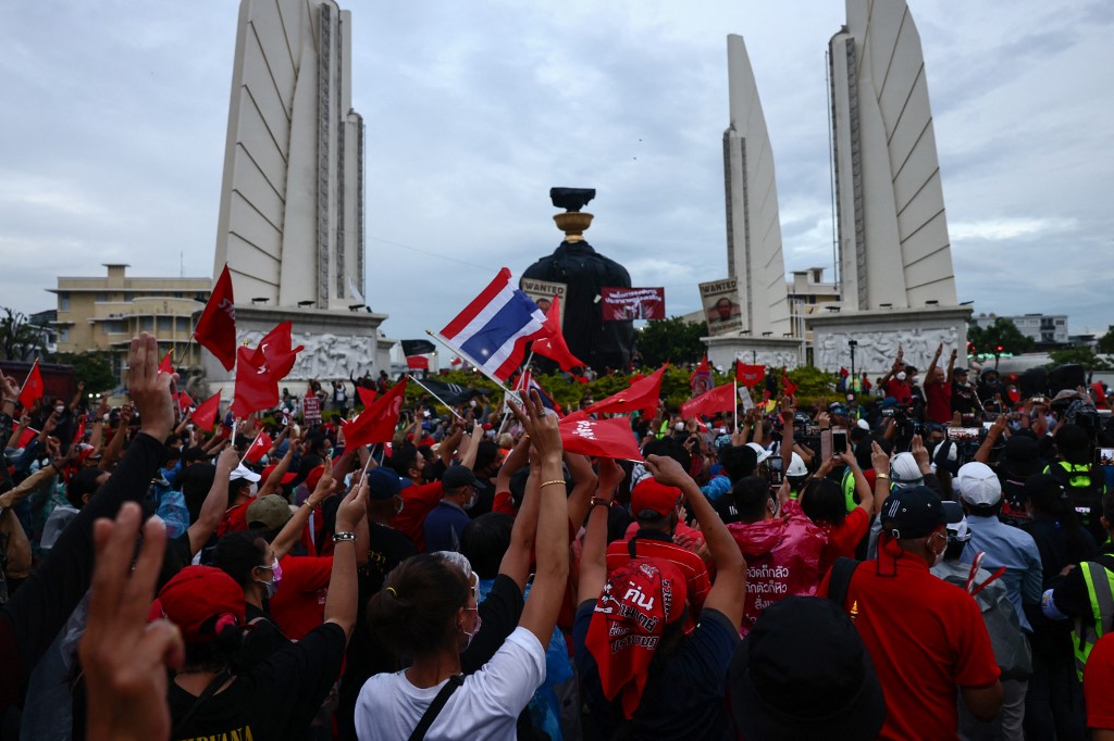 Thaïlande: manifestation à l'occasion de l'anniversaire du coup d'Etat de 2006
