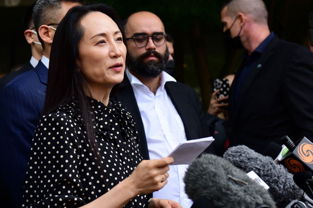 Fin d'une saga: la dirigeante de Huawei quitte le Canada, deux Canadiens libérés en Chine