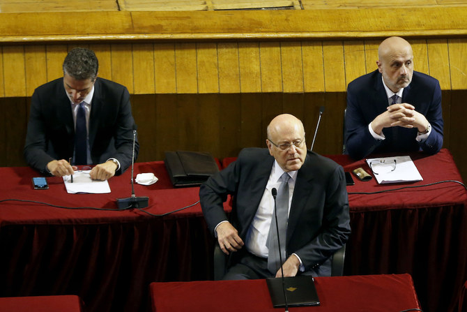 Le Parlement libanais a approuvé le cabinet du Premier ministre Najib Mikati, chargé de sortir le pays d'une profonde crise économique après 13 mois d'impasse politique (Photo, AP)
