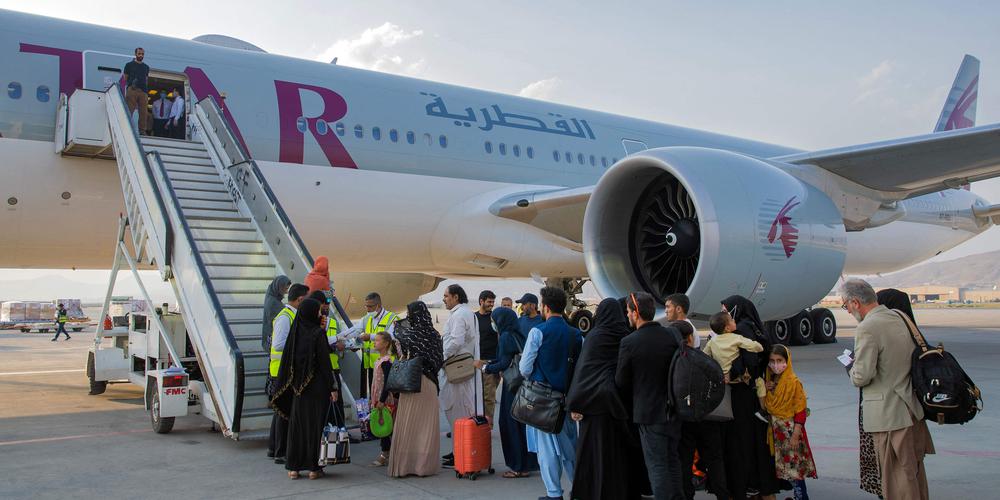 Seize Français rapatriés de Kaboul à Doha