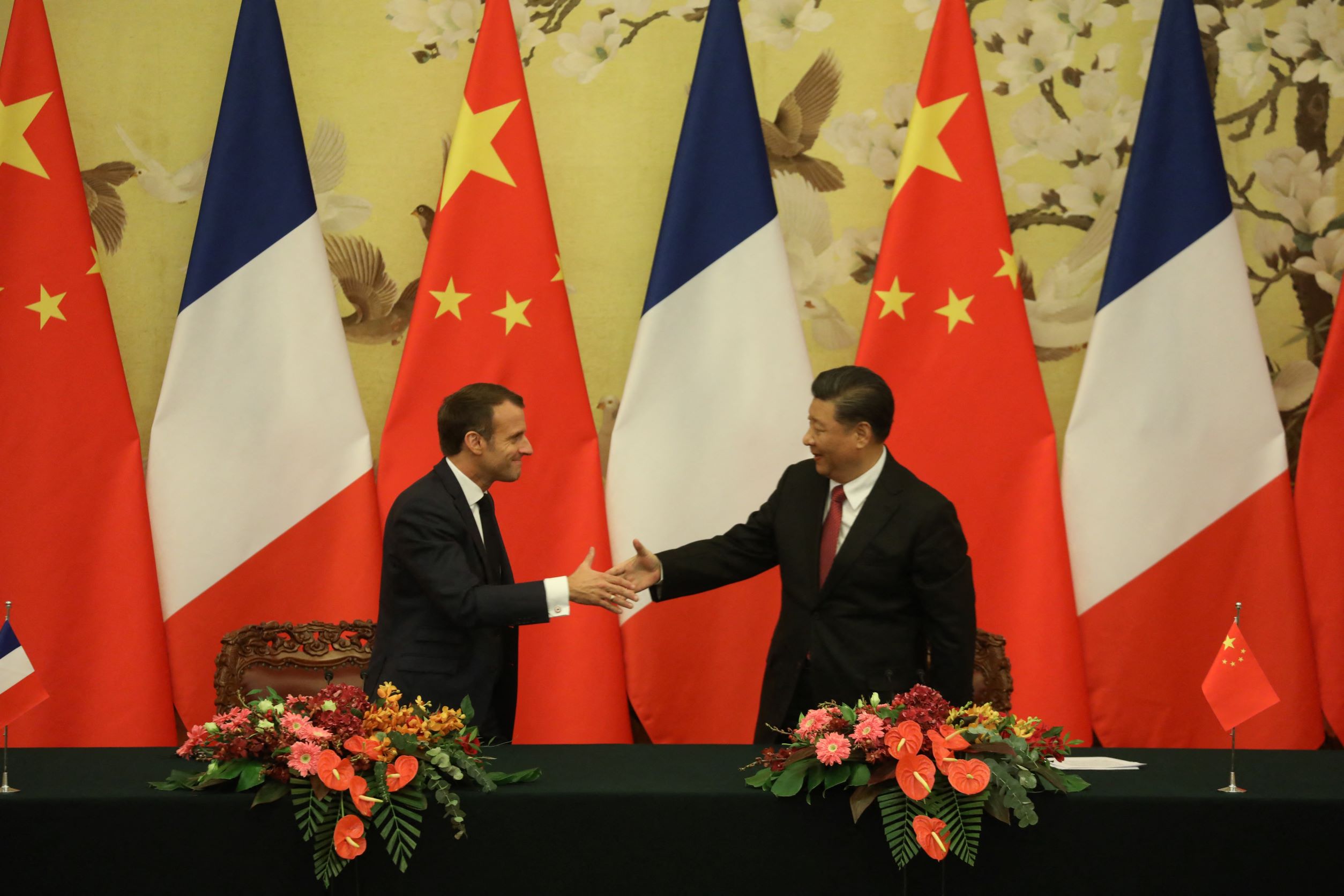Entretien Macron-Xi Jinping axé sur l'ouverture du marché chinois