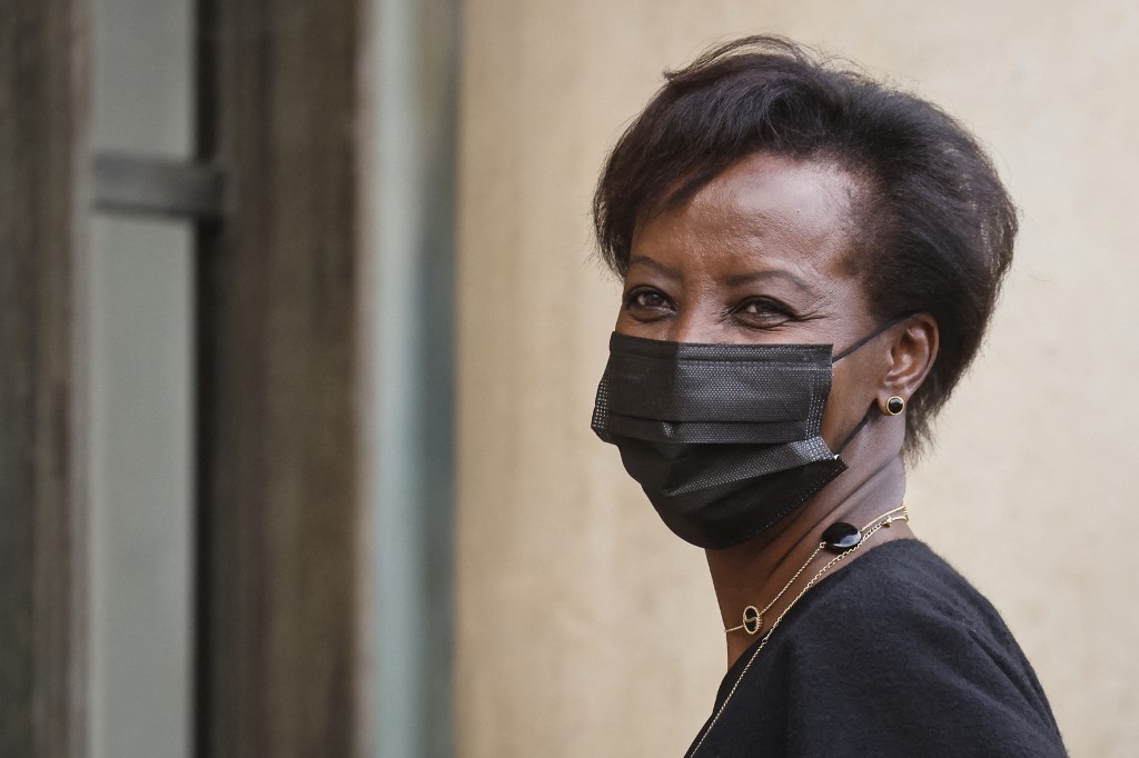 La secrétaire générale de l'Organisation Internationale de la Francophonie Louise Mushikiwabo à Paris, le 17 mai 2021 (Photo,AFP)