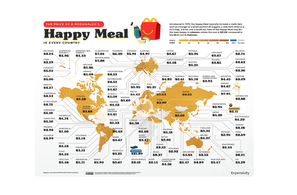 Gastronomie: le Liban a le menu McDonald’s le plus cher du monde