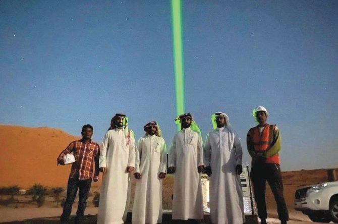 Des balises à laser près des sources d’eau dans le désert du Néfoud pour guider les voyageurs