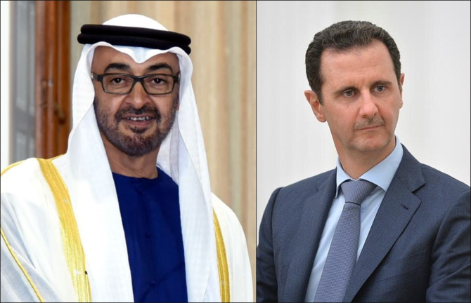Le prince héritier d'Abu Dhabi reçoit un appel du président syrien