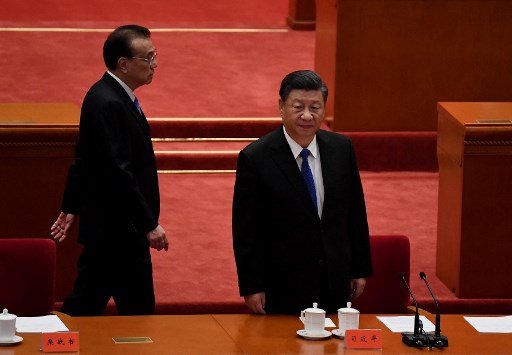 Le président chinois Xi Jinping, à Pékin le 9 octobre 2021 (AFP)