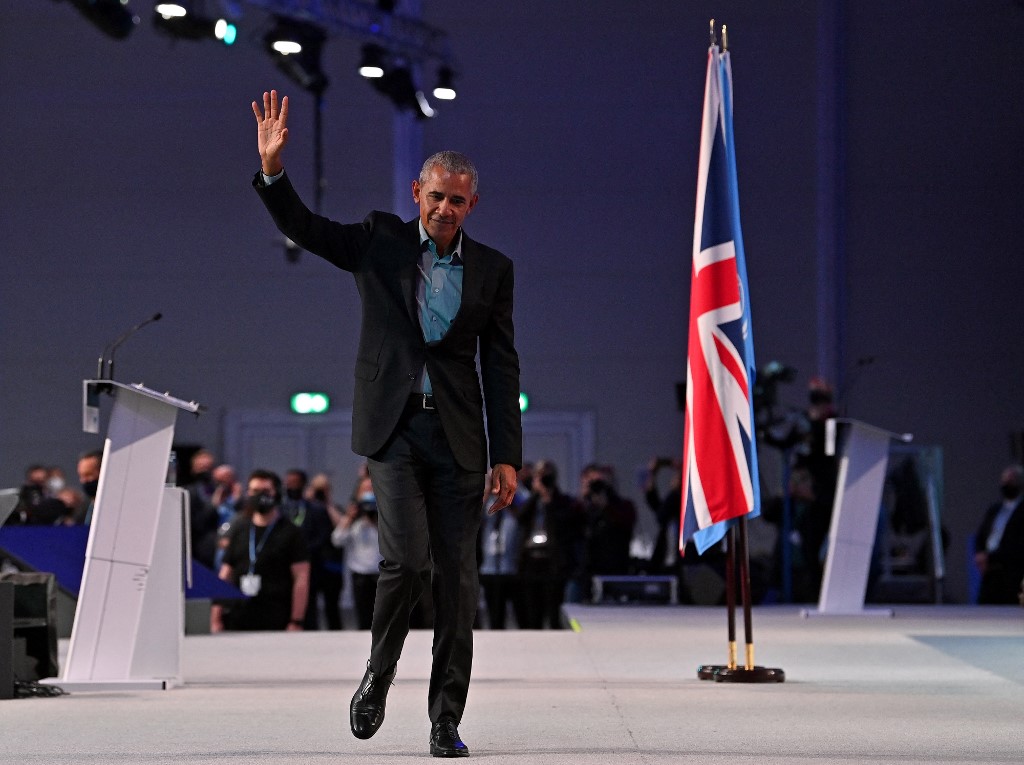 A la COP26 Obama appelle à faire plus et rend hommage aux jeunes