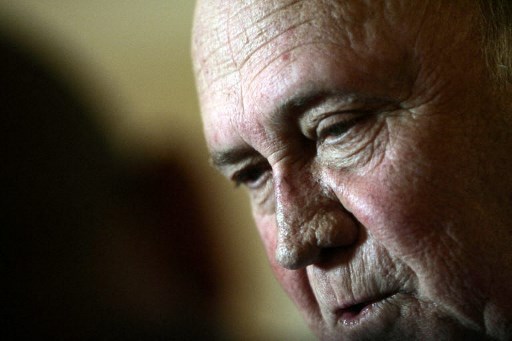 FW de Klerk, dernier président blanc sud-africain et fossoyeur de l'apartheid