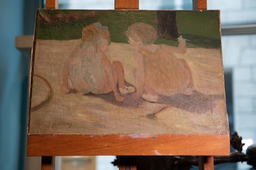 Un rarissime tableau signé Gainsbourg aux enchères