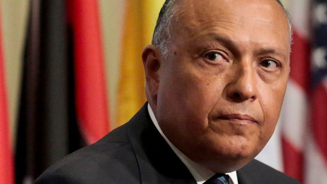Le ministre égyptien des Affaires étrangères discute des élections libyennes et du Soudan devant la presse