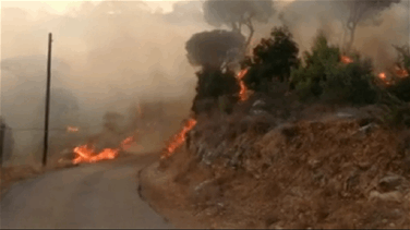 L’incendie a fait un mort, et menaçait les habitations, ce qui a poussé le Premier ministre Najib Mikati à appeler les pays voisins au secours finalement. (Photo/NNA)