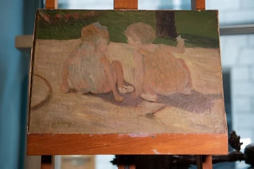 Un rarissime tableau signé Gainsbourg aux enchères