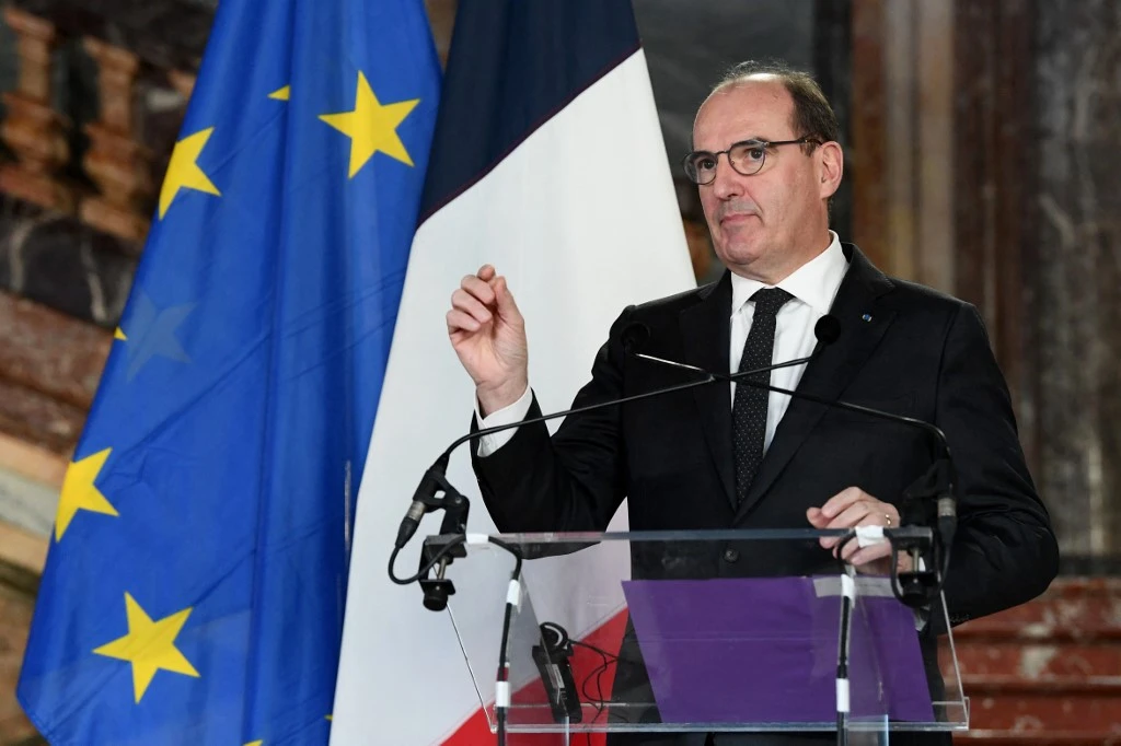 Le Premier ministre, Jean Castex s'était rendu lundi matin à Bruxelles, où il avait rencontré son homologue belge, Alexander De Croo (AFP)