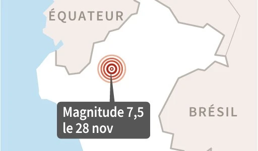 Séisme de magnitude 7,5 dans le Nord du Pérou
