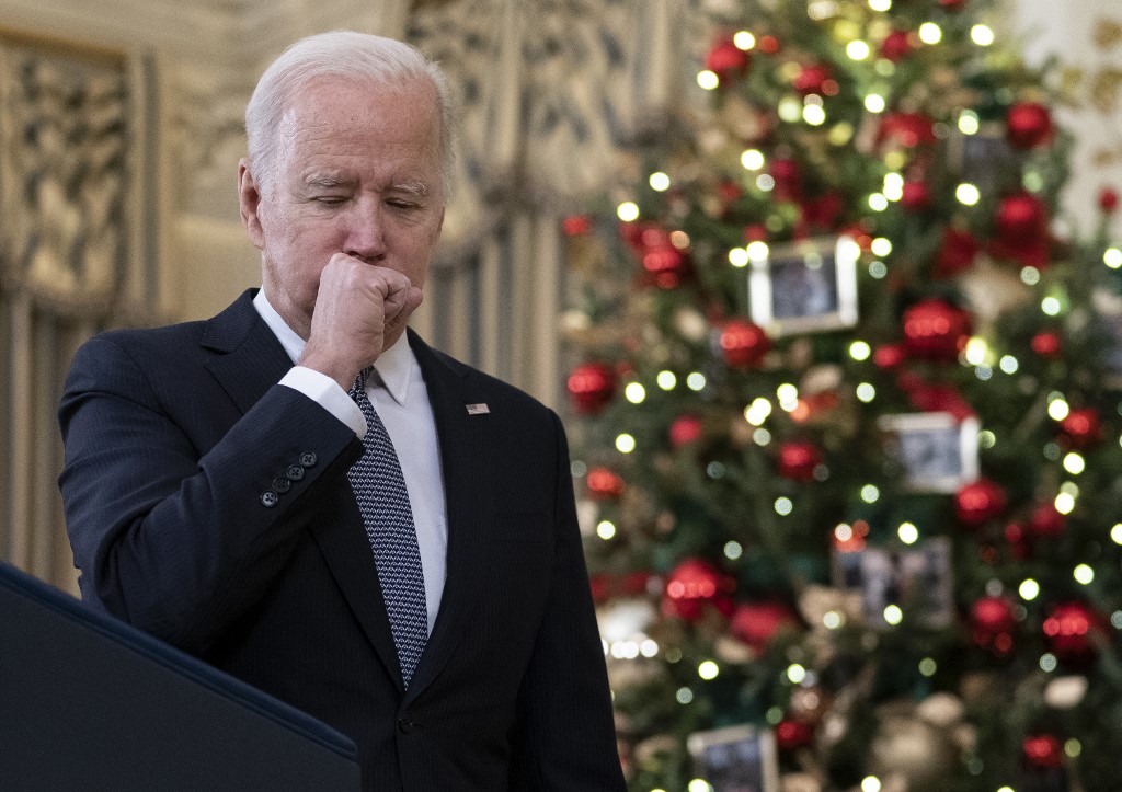 Enroué, Biden assure qu'il n'a qu'un «rhume»