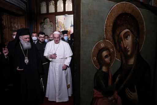 À Athènes, le pape renouvelle la demande de «pardon» des catholiques aux orthodoxes