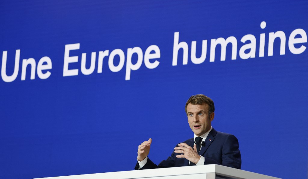 Le président français Emmanuel Macron, à Paris, le 9 décembre 2021. (AFP)