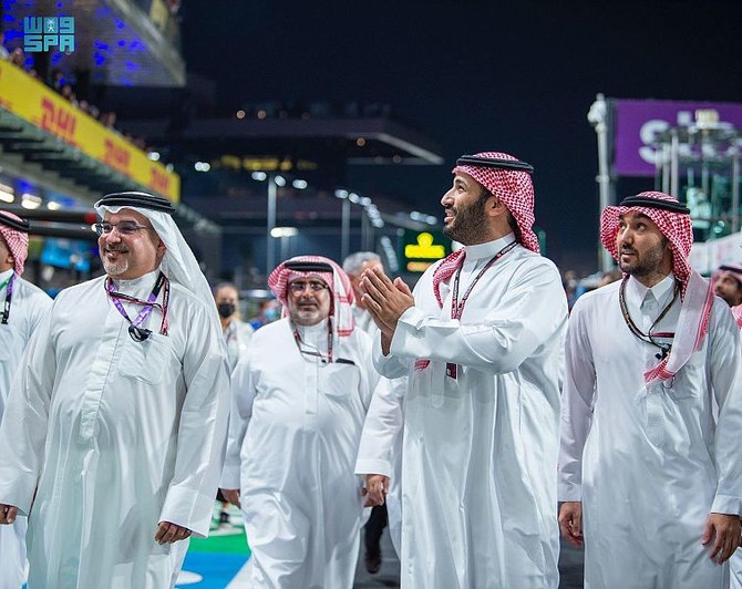 Le prince héritier saoudien assiste au Grand Prix d'Arabie saoudite de F1 à Djeddah