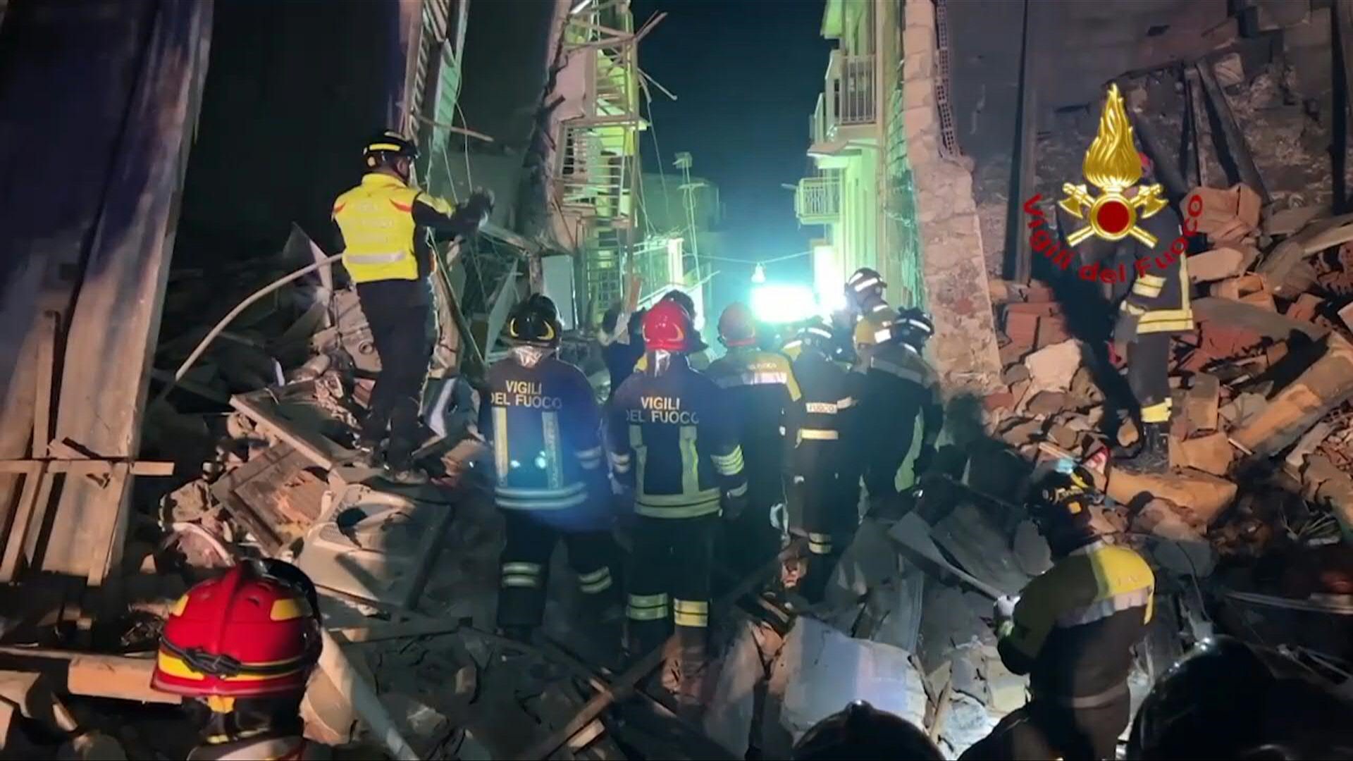 Sicile: trois morts et six disparus après une explosion ayant touché des immeubles