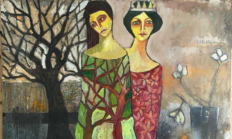 Les couleurs et des formes distinguent les femmes de Mohamed Essoulimani