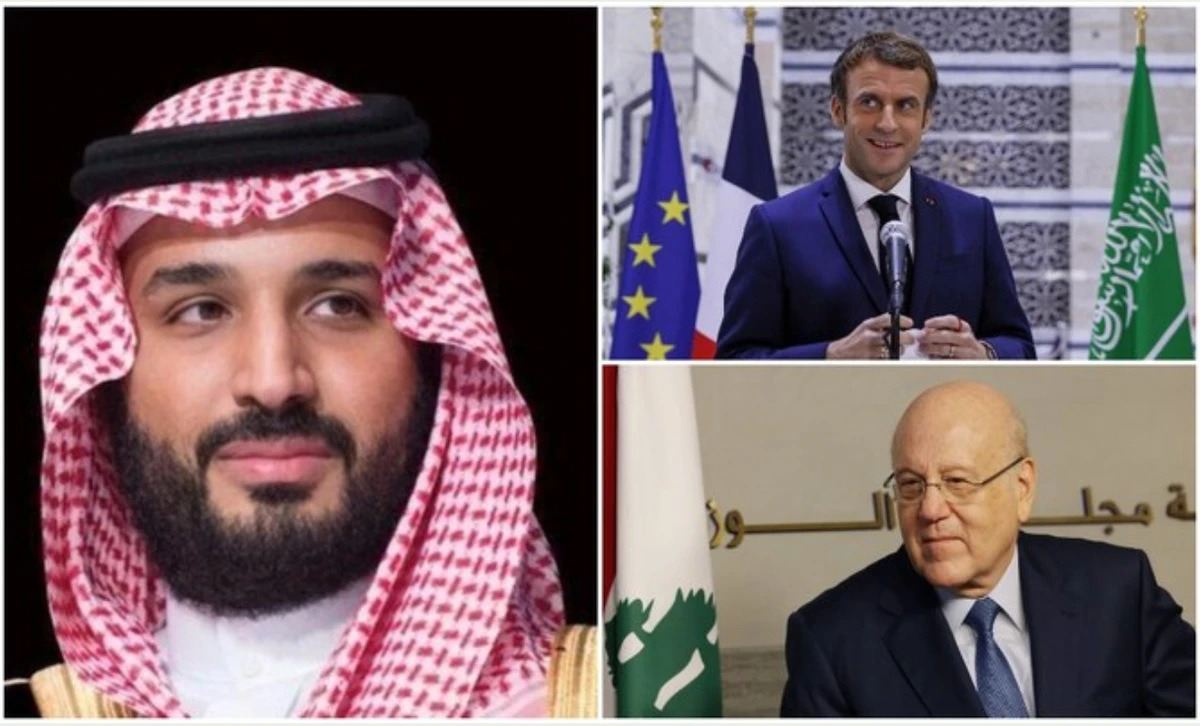 Mohammed ben Salmane, Emmanuel Macron et Najib Mikati s’entretiennent au téléphone