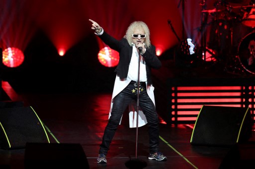 Le chanteur français Michel Polnareff sur scène, le 08 novembre 2016 à Nice, dans le sud-est de la France. (Valery Hache/AFP)