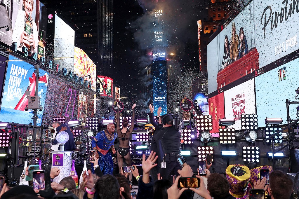 Malgré le Covid, New York a fêté le Nouvel An sur Times Square