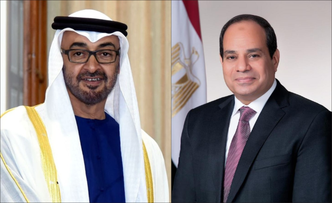 Le prince héritier d’Abu Dhabi et le président égyptien discutent des développements régionaux