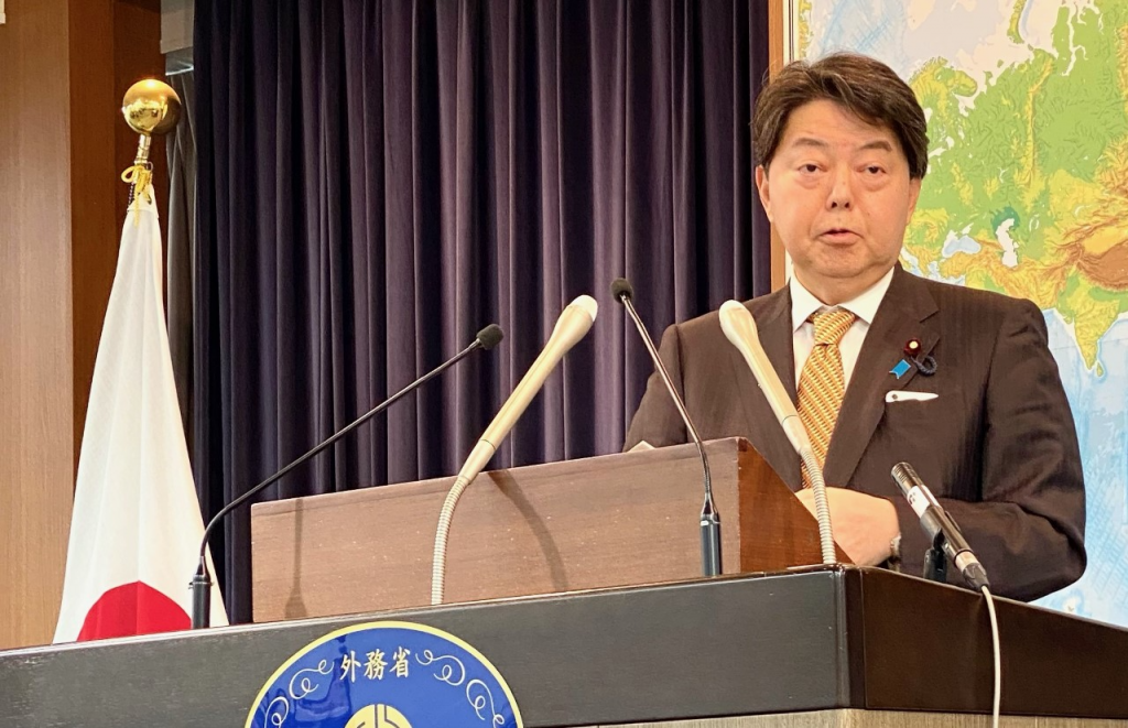 Le chef de la diplomatie japonaise Hayashi Yoshimasa (fournie)