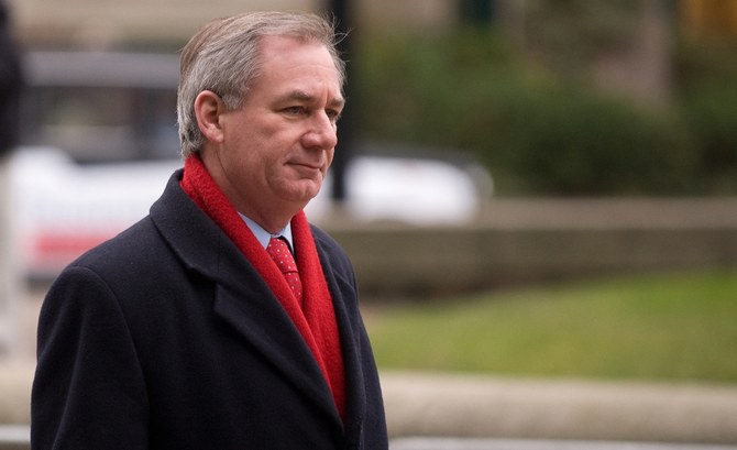 Geoff Hoon se base sur les affirmations de 2015 selon lesquelles une note confidentielle montrait que l'invasion pourrait être illégale. (Fichier/AFP)
