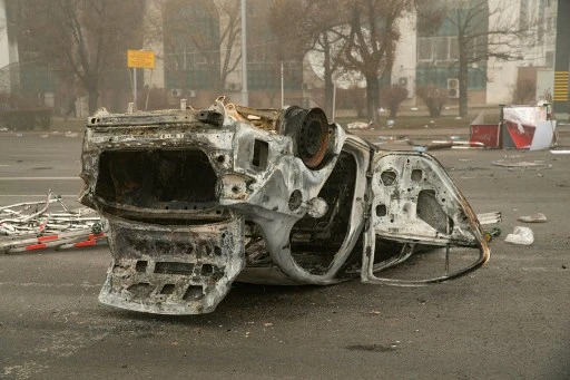 Kazakhstan: scènes de désolation à Almaty
