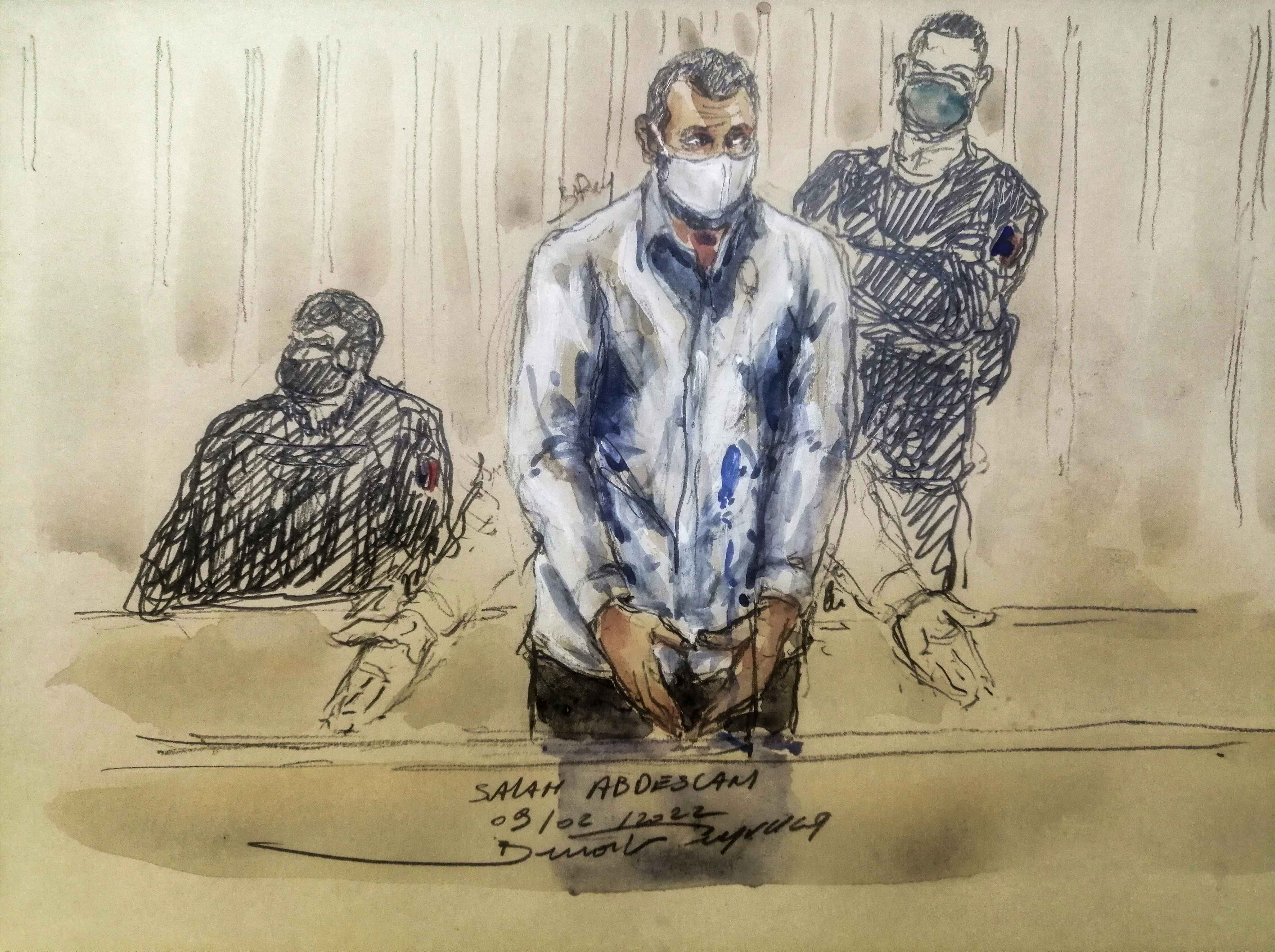 Procès du 13-Novembre: Salah Abdeslam affirme avoir renoncé à «enclencher» sa ceinture explosive