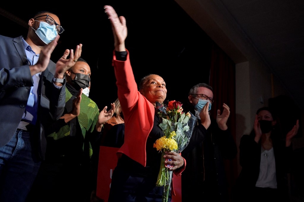 A Créteil, Taubira prône toujours l'union à gauche face à l'extrême droite