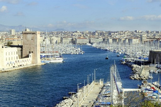 Vue générale du Vieux Port à Marseille (Anne-Christine Poujoulat/AFP)