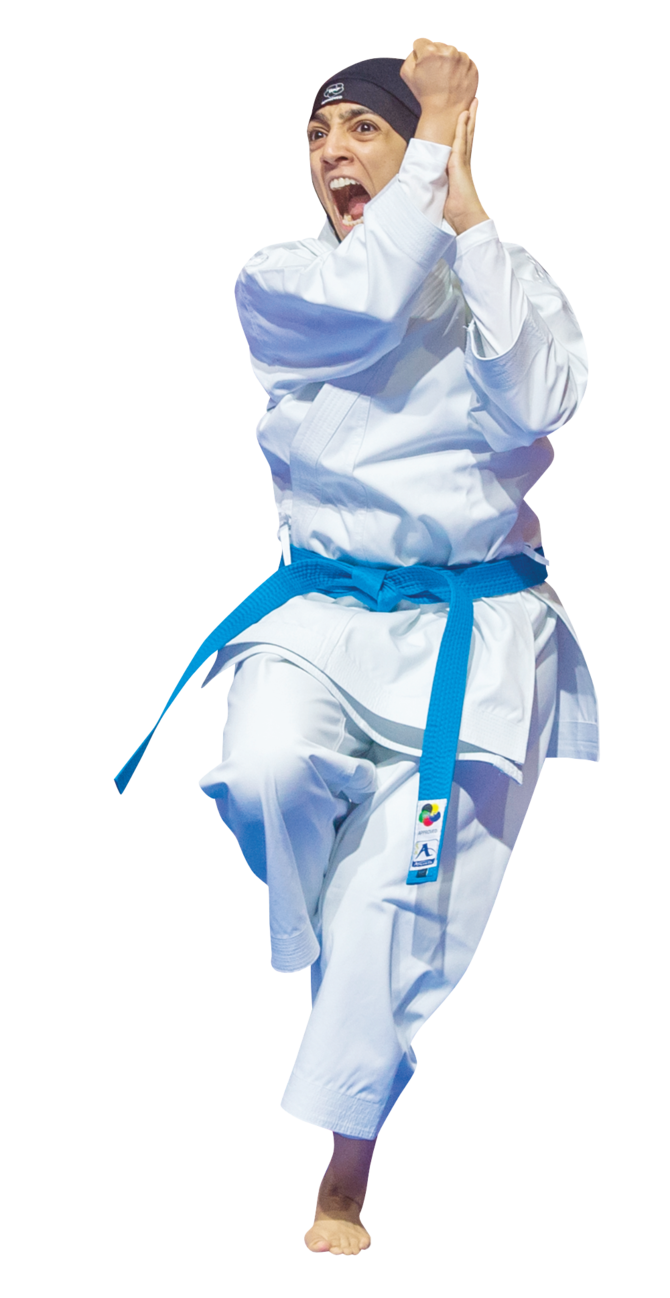 Nada Al-Mashat s’est toujours intéressée au karaté; celui-ci est devenu sa passion alors qu’elle poursuivait un master au Royaume-Uni en 2013 (photo fournie)