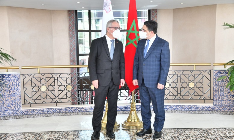 Nasser Bourita s'entretient avec son homologue maltais