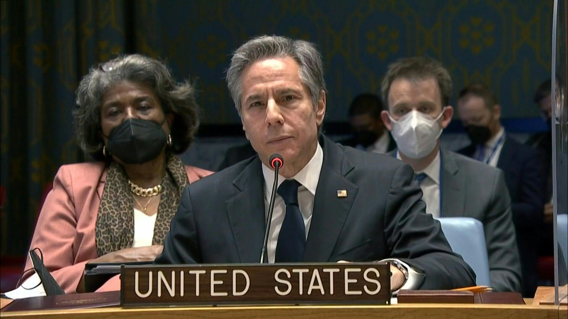 A l'ONU, Blinken détaille un scénario catastrophe d'une attaque russe imminente contre l'Ukraine