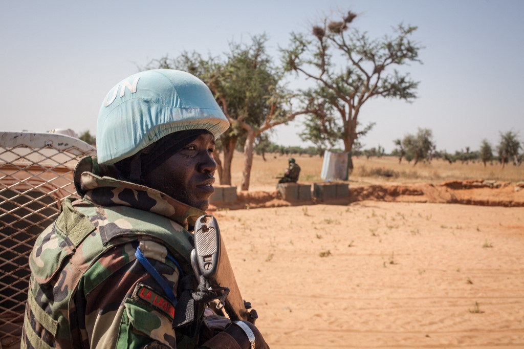 Casque bleu de l'ONU, Mali. (AFP).