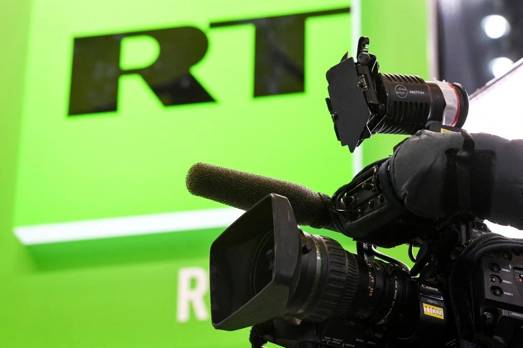 L'Allemagne a annoncé mercredi l'interdiction de diffusion sur son territoire de la chaîne de télévision russe Russia Today, accusée par ses détracteurs d'être un porte-voix du Kremlin (AFP)