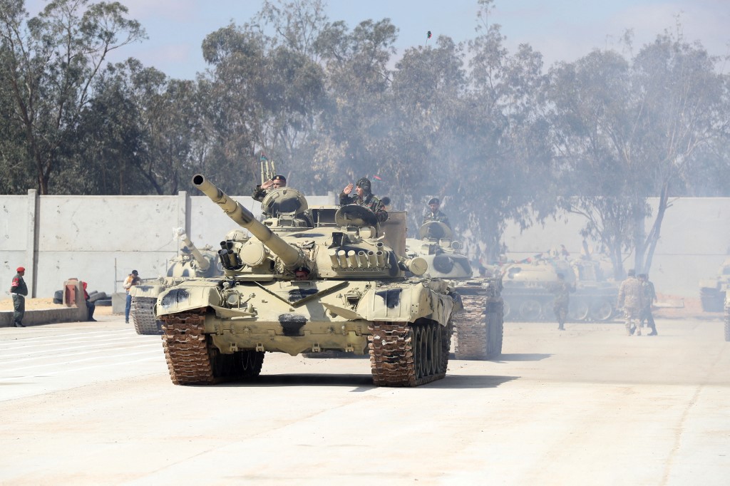 Des membres des forces armées libyennes fidèles au gouvernement basé à Tripoli, le 3 mars 2022 (Photo, AFP).